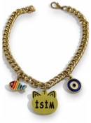 Resim Kedi Tasması Isimli Kedi Tasması Zincirli Tasma Paslanmaz Çelik 1 