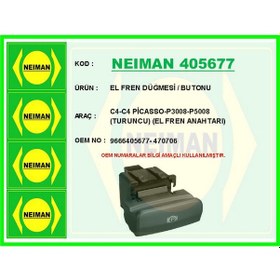 Resim El - 619 - Fren Düğmesi / Butonu C4-c4 Picasso-p3008-p5008 Turuncu El - Shopılke - Fren Anahtarı 