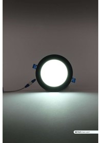 Resim ACK 9W Sıva Altı Yuvarlak LED Panel Armatür 6500K AP01-00931 Siyah 