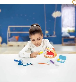 Resim Crafy Dr. Toothy Dişçi Oyun Hamuru Seti 15 Parça 
