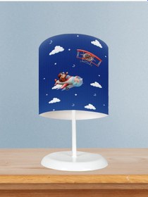 Resim Mekta Home Bebek Ve Çocuk Odası Uçak Ve Bulut Desenli Abajur 