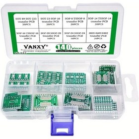Resim Chuangyinshop 8 İn 1 Sot Tssop Sop Dıp 0805 0603 Adaptör Kartı 140 Parça Elektronik Seti 