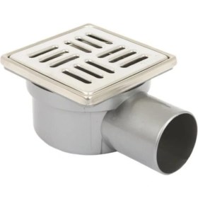 Resim Sukar Çelik Çerçeveli Yer Süzgeci Çizgili 10X10 cm 