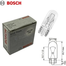 Resim Bosch 24V Dipsiz Ampul T10 3W 10 Adet 