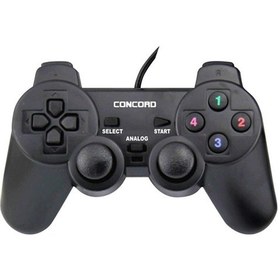 Resim Concord C-850 Bilgisayar Pc Oyun Konsol Gamepad Kolu Titreşimli 