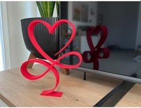 Resim TSC Kalp Heykelciği Sevgililer Günü 12CM Ufak Boyut Kırmızı Renk, HEDİYELİKOBJE3 