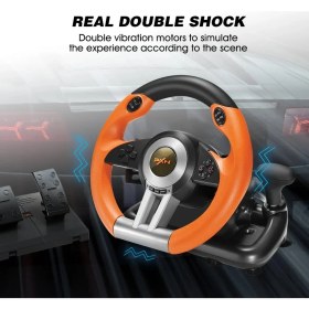 Resim CoverZone Direksiyon Seti 180° Dönüş Açılı Çift Motor Titreşimli Pedal ve Vitesli Oyun Direksiyonu – Pc, Ps3, Ps4, Xbox One, Xbox Series X/s, Nintendo Switch Uyumlu Pxn V3 Pro 