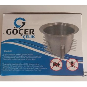 Resim Krom Tuvalet Matik – Wc Matik -Paslanmaz Çelik Gider Koku ve Haşere Önleyici Aparat (304 Kalite) 