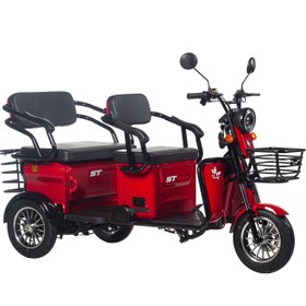 Resim Stmax Elit 960 3 Tekerli Elektrikli Moped - Kırmızı 