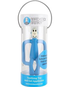 Resim Matchstick Monkey Silikon Diş Kaşıyıcı / Monkey Bebe Mavisi Çok Renkli 