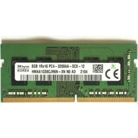 Resim SK Hynix DDR4 8 GB 1Rx16 PC4-3200AA-SC0-12 DDR4 3200 MHz Notebook Ram 