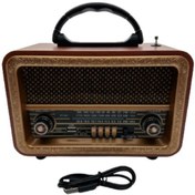 Resim ataşbey Rt-861 Orta Boy Nostalji Müzik Kutusu, Bluetooth, Usb/sd/aux/fm 3 Band Radyo Tws 