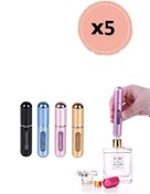 Resim star global Taşınabilir Mini Doldurulabilir 5 Adet Parfüm Şişesi Atomizer Parfüm Şişeleri Boş Küçük 