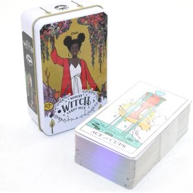 Resim Metal Kutulu Tarot Kartı Modern Witch 