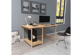 Resim WOODFACE LİSA DOĞAL AHŞAP ÇALIŞMA MASASI, NATUREL 