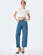 Resim Straight Fit Düz Paça Cepli Denim Pantolon - Straight Fit Jeans 