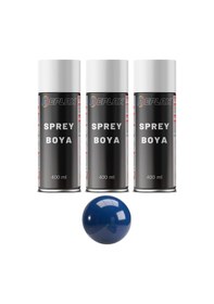 Resim 3 Adet Ral 5017 Trafik Mavi Sprey Boya 400 Ml. 