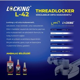 Resim Locking L-42 Sıvı Conta 250 Ml 
