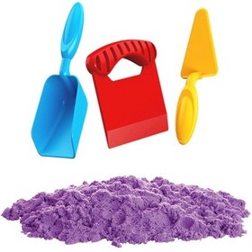Resim Art Sand Aksesuarlı Mor Oyun Kumu 1000 Gr. - Kinetik Kum Seti - Natural Kum - Doğal Kum Çok Renkli 