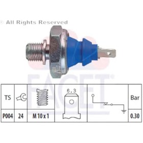Resim Vw Polo 100 1.4 16V - 75 1.6 Afh Aee 94-99 Yağ Müşürü 0.30 Bar 