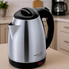 Resim teknotrust Gri 1.8 Lt Çelik Su Isıtıcı, Dayanıklı ve Şık Tasarım 