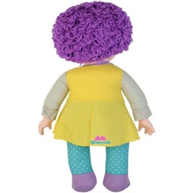 Resim 70 CM Sevimli Mor Saçlı Oyuncak Efsane Lahana Bebek 