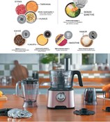 Resim Karaca Premium Mutfak Gıda Hazırlama Seti Mutfak Robotu, Blender Seti 2000W Ultra Güçlü Tüm Mutfağa Yeter! 