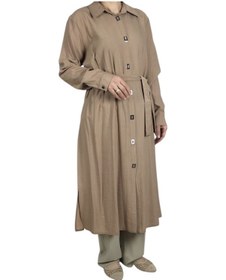 Resim Ece Giyim Kadın Önü Çıtçıtlı Beli Kuşaklı Tunik Krem 