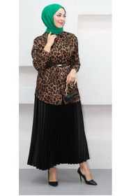 Resim CNG MODA Tesettür Saten Gömlek 