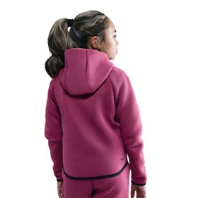 Resim Nike Sportswaer Tech Fleece Full-Zip Çocuk Pembe Günlük Stil Sweatshirt HV8695-634 