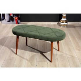 Resim Mymassa Soho Bench Sandalye - 11 Renk - Ahşap Ayak 