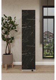 Resim Lüks Çok Amaçlı Kiler Dolabı %100 Mdf Erzak Organizer Dolabı Mk19 Royal Mermer Royal Mermer 