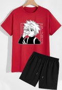 Resim Trend Sizde Unisex Anime Şort T-shirt Eşofman Takımı 