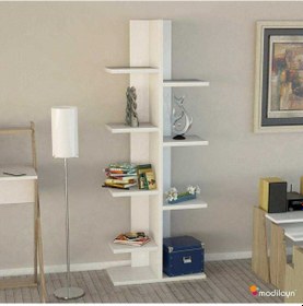 Resim Modilayn Sarmaşık Kitaplık Çiçeklik Standı, Kitaplık, Raf 