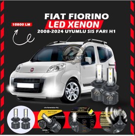 Resim Fiat Fiorino 2008-2024 Sis Farı Uyumlu Şimşek Etkili Led Xenon Premium Series H1 