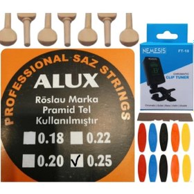 Resim Alux 0.25 Pramid Divan Bağlama Teli 5'Li Ekonomik Set 