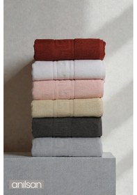 Resim 6'lı Honey Greek El Havlusu - 50x90 Cm, 225 Gr, %100 Pamuk, Spa Ve Otel Havlusu Çok Renkli 