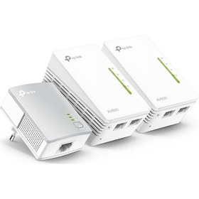 Resim TP-LINK TL-WPA4220T KIT AV600 300MBPS KABLOSUZ 2 LAN PORTLU MENZİL GENİŞLETİCİ 3’LÜ POWERLINE 