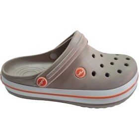 Resim Akınalbella Camel Beyaz Turuncu Sabo Crocs Modeli Terlik Hastane Terliği Hemşire Doktor Terliği 