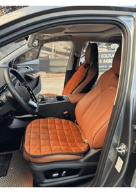 Resim Audi A4 Koltuk Minder Ortopedik Cepli Araç Ve Kılıf Seti Tam Uyumlu,taba Renk,konforlu Tasarım 