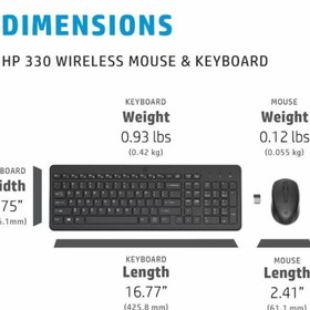 Resim HP 330 Kablosuz Klavye-Mouse Set (Model:2V9E6AA) 