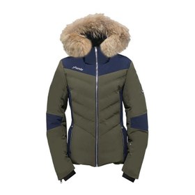 Resim Phenix Kadın Kayak Montu Chloe Hybrid Down with Real Fur Yeşil 