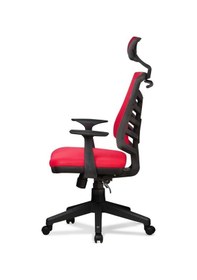Resim Ev Ve Ofis Çalışma Sandalyesi Bilgisayar Ve Yönetici Koltuğu Piramit Model Kırmızı 