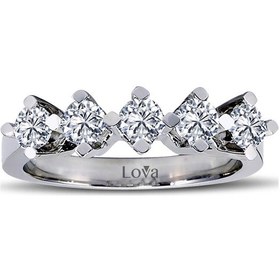 Resim Lova D Renk 0,65 Karat Pırlanta Beştaş Yüzük - 1050187 