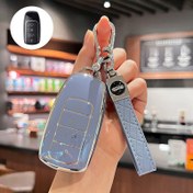 Resim TPU Araba Uçlu Anahtar Kılıfı Anahtarlık ile Anahtar Kılıfı Kabuk Chery Tiggo 7 Pro Max Tiggo 8 Pro Max Omoda C5 Tiggo 5 PLUS 7 PLUS 8 PLUS için 
