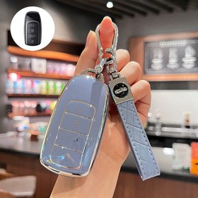 Resim TPU Araba Uçlu Anahtar Kılıfı Anahtarlık ile Anahtar Kılıfı Kabuk Chery Tiggo 7 Pro Max Tiggo 8 Pro Max Omoda C5 Tiggo 5 PLUS 7 PLUS 8 PLUS için 