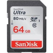 Resim Sandisk Ultra Sdhc 80mb/s Class 10 Uhs-ı Hafıza Kartı 64 Gb 