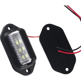 Resim 6x LED Plaka Işık Su Geçirmez Plaka Kuyruk Işığı Römorklar, Rv, Kamyonlar, Tekneler (Yurt Dışından) 