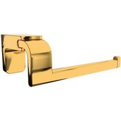 Resim Zethome F1 Serisi Paslanmaz Duvara Monte Kağıtlık Gold 