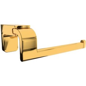 Resim Zethome F1 Serisi Paslanmaz Duvara Monte Kağıtlık Gold 